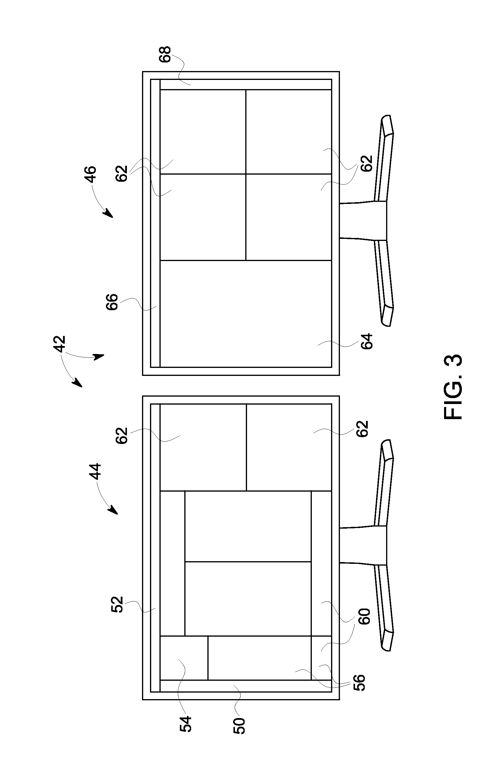 Dual display ct scanner user interface