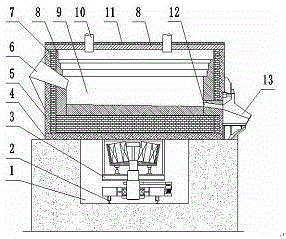 Agitated reaction kettle for preparing novel aluminum product