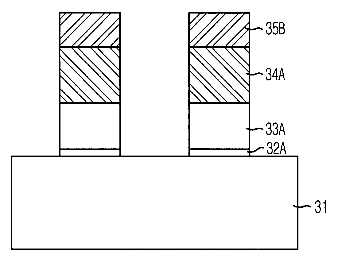 Etching method using hard mask in semiconductor device