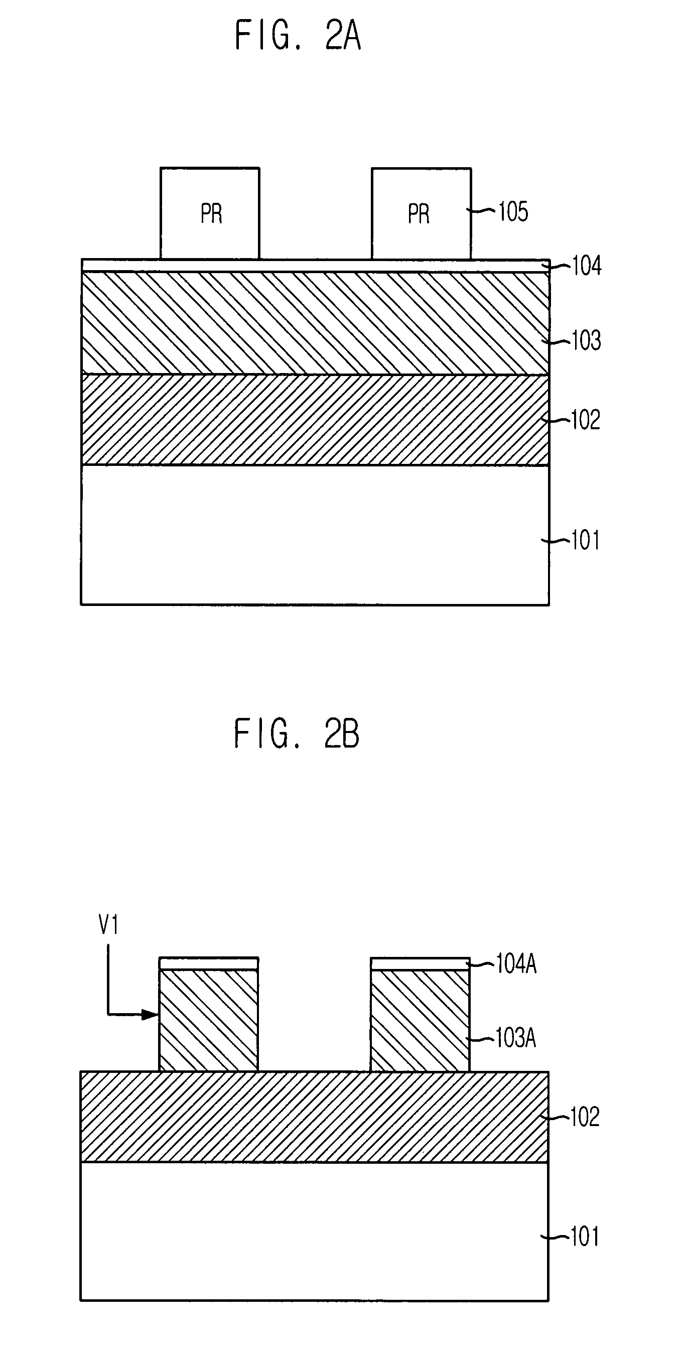 Etching method using hard mask in semiconductor device