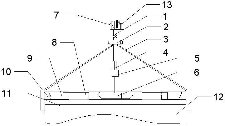 Instrument for detecting pile diameter and perpendicularity of pile foundation