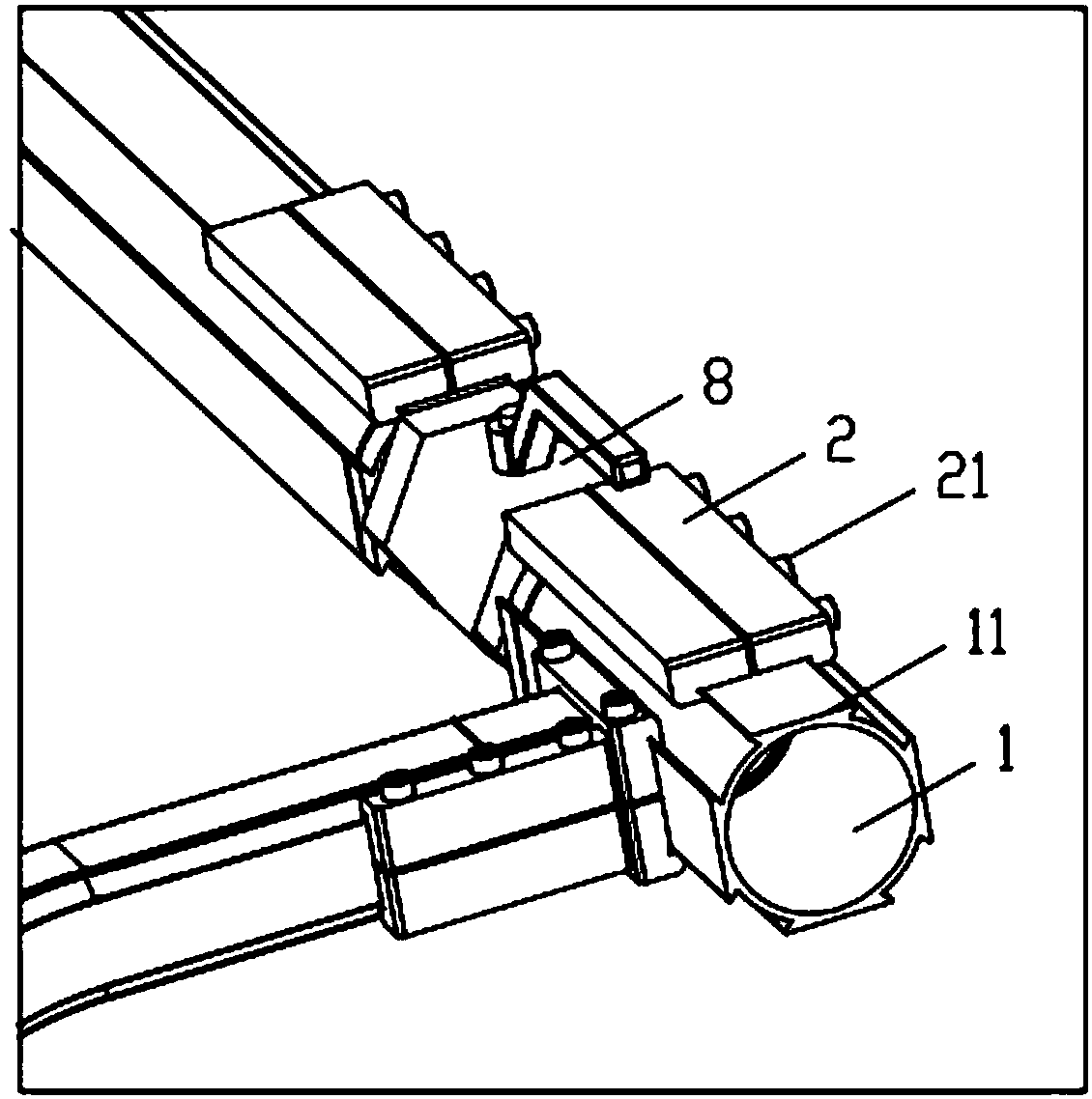 Quickly mounted pipeline structure