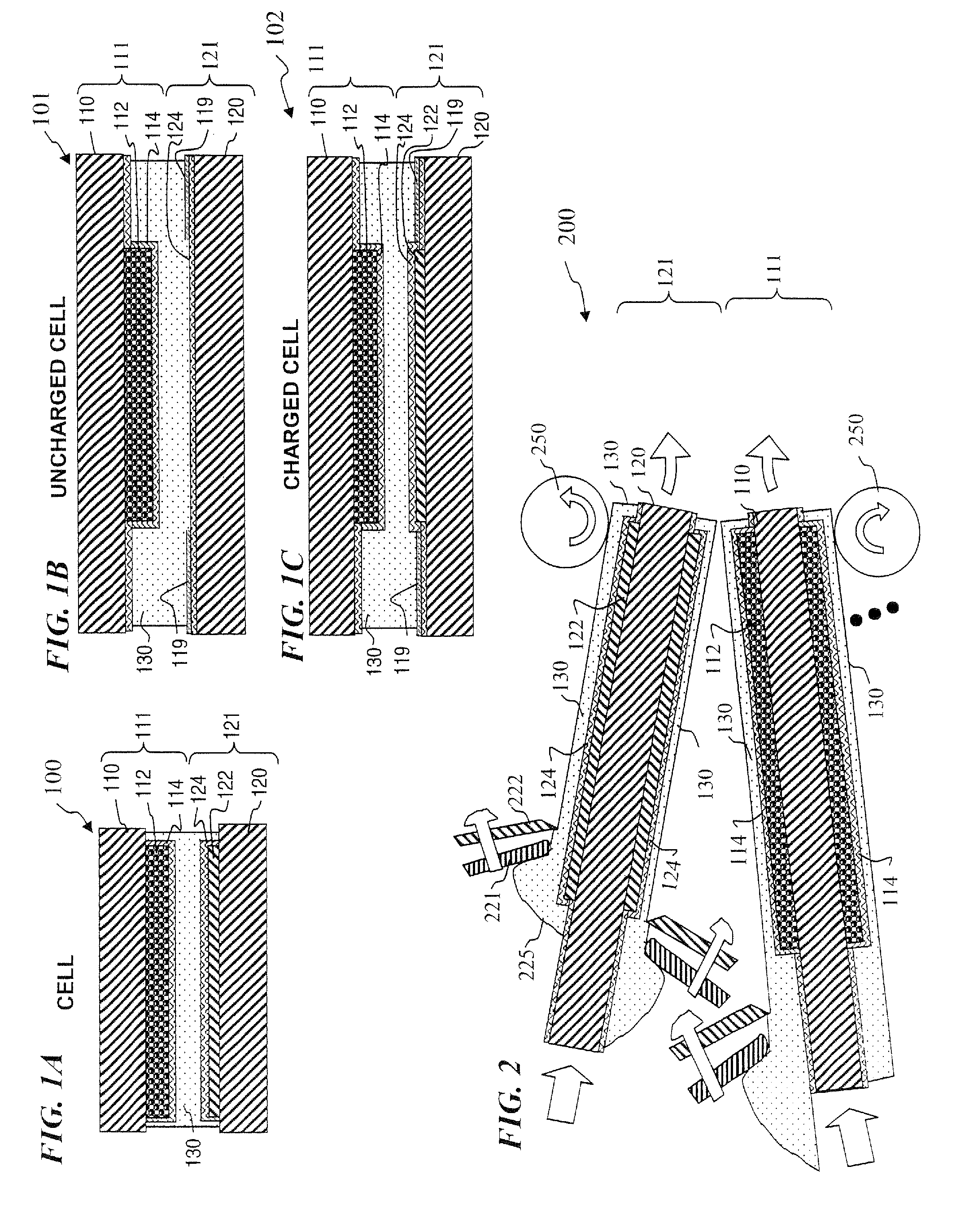 Thin-film batteries with soft and hard electrolyte layers and method