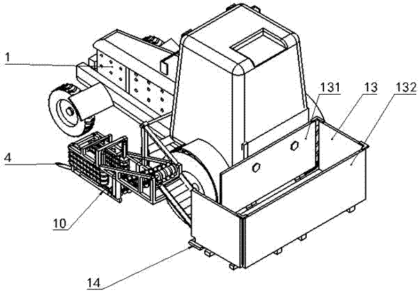 Novel Chinese cabbage combine harvester