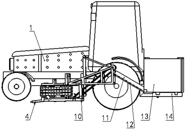 Novel Chinese cabbage combine harvester