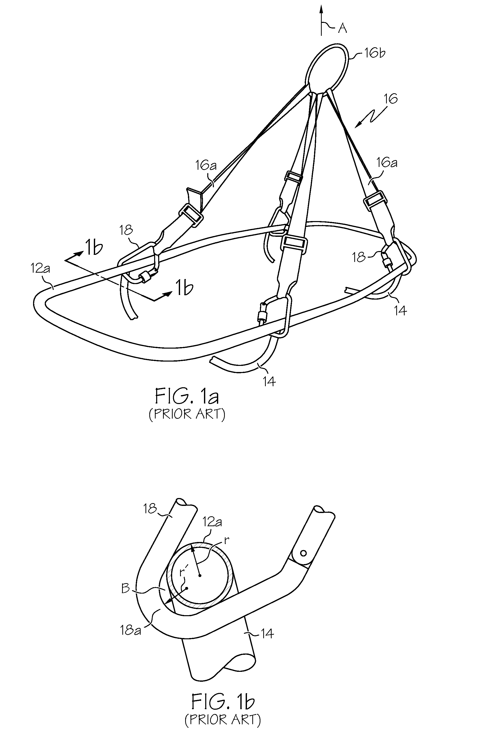 Carabiner attachment bracket for a basket rescue stretcher