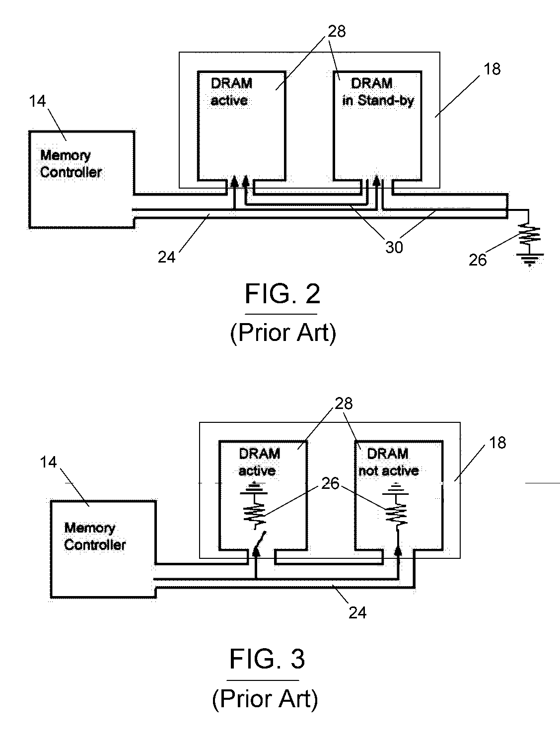 Method for increasing frequency yield of memory chips through on-chip or on-module termination