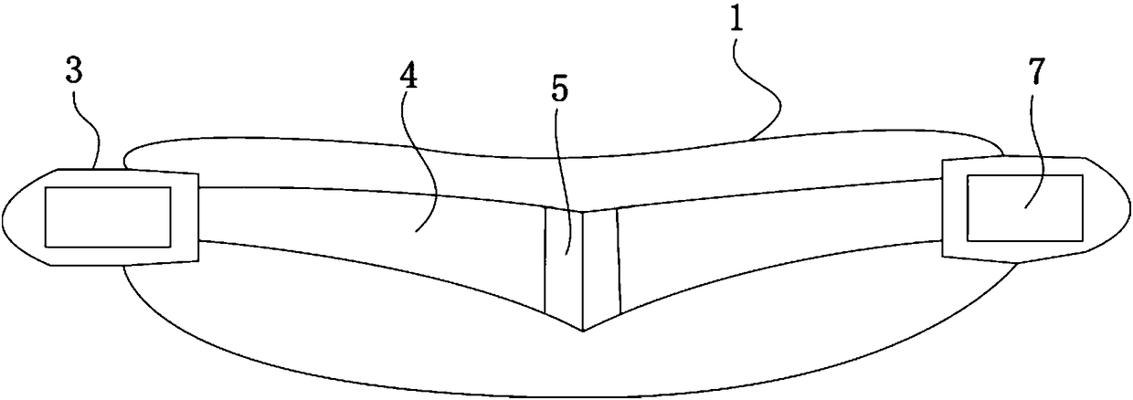 A far-infrared magnetotherapeutic belt keeping neck circumference warm