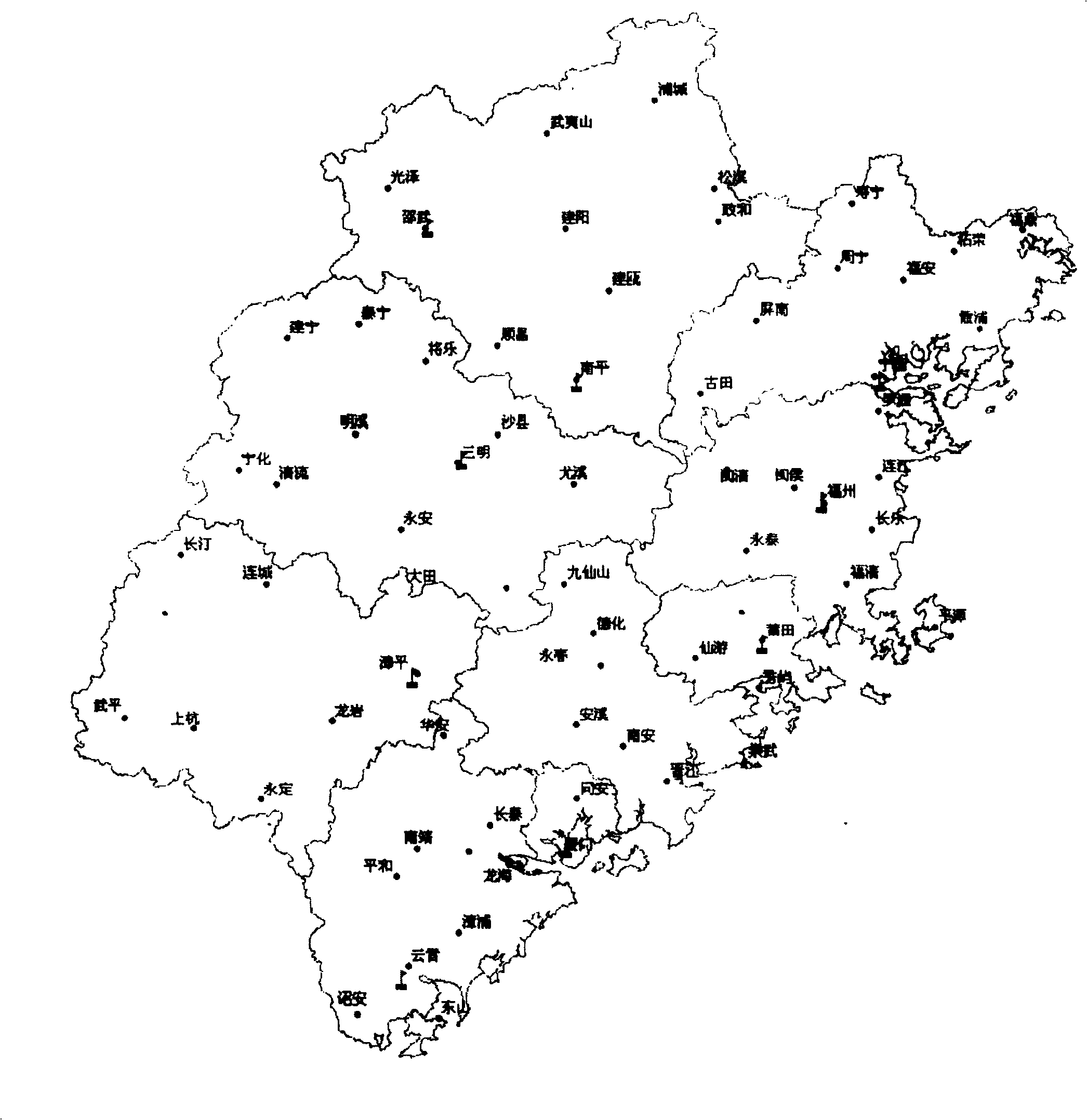 Statistical method adopting lattice method to determine thunder and lightning parameters