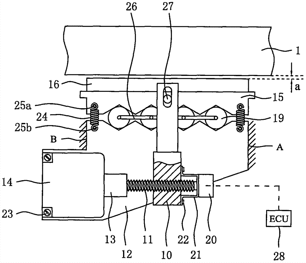 Self-force-increasing type electronic-mechanic brake for automobile