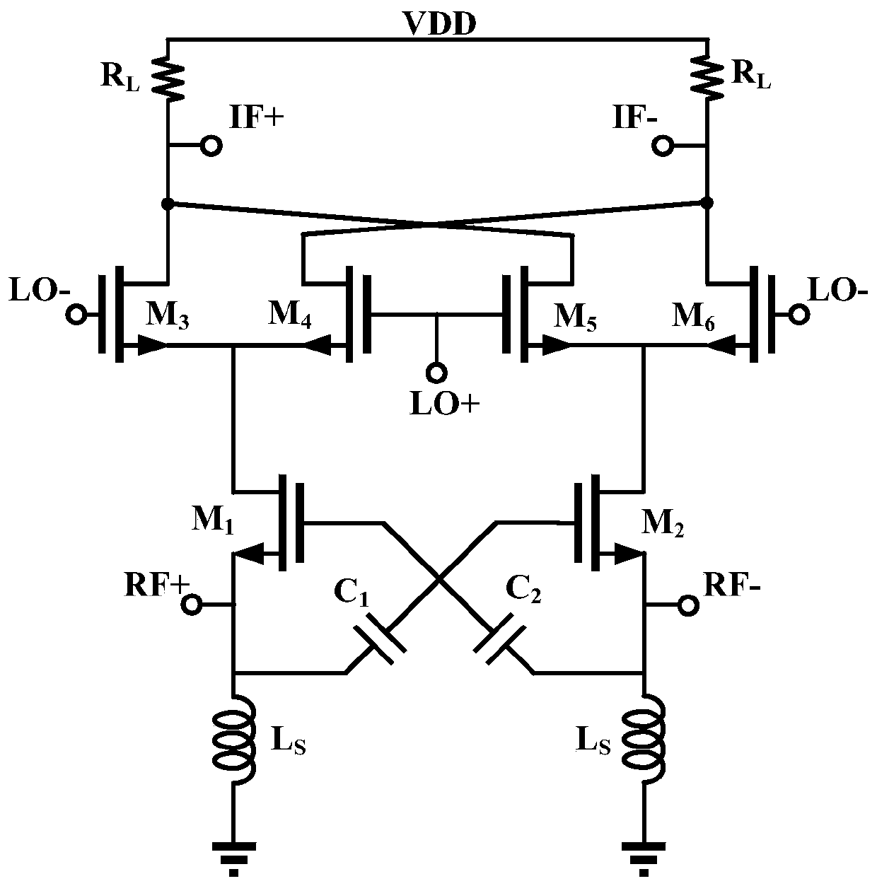 A Low Power Wideband RF Mixer