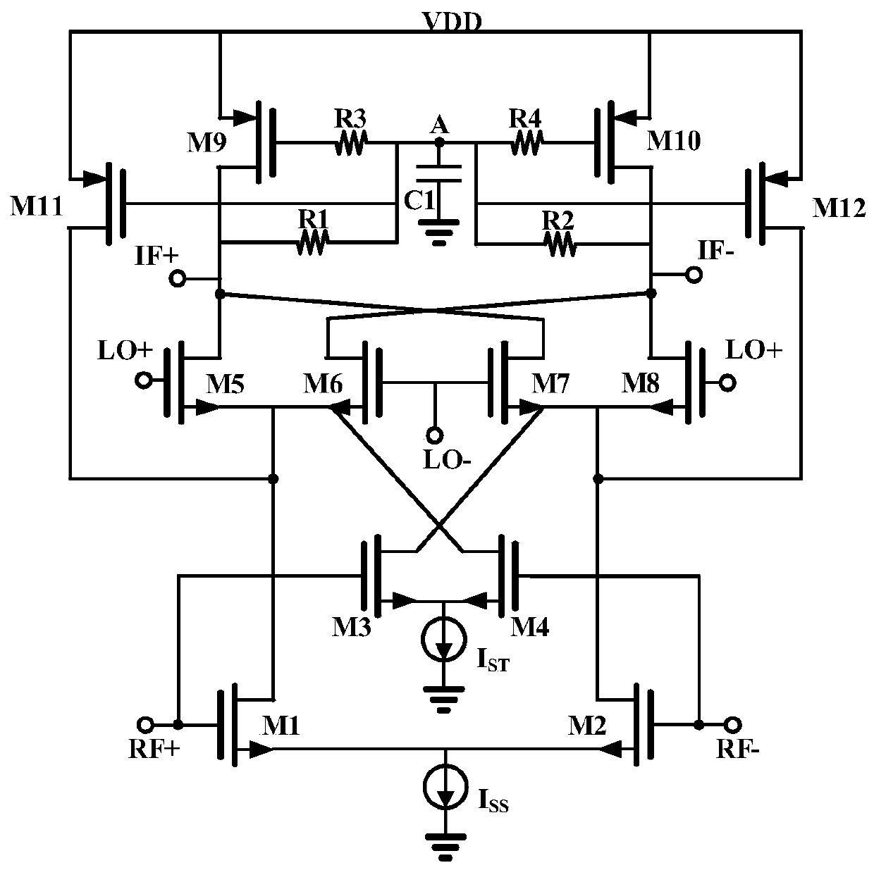 A Low Power Wideband RF Mixer