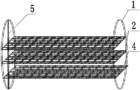 String-insertion bundle-shaped filler device for rural sewage treatment