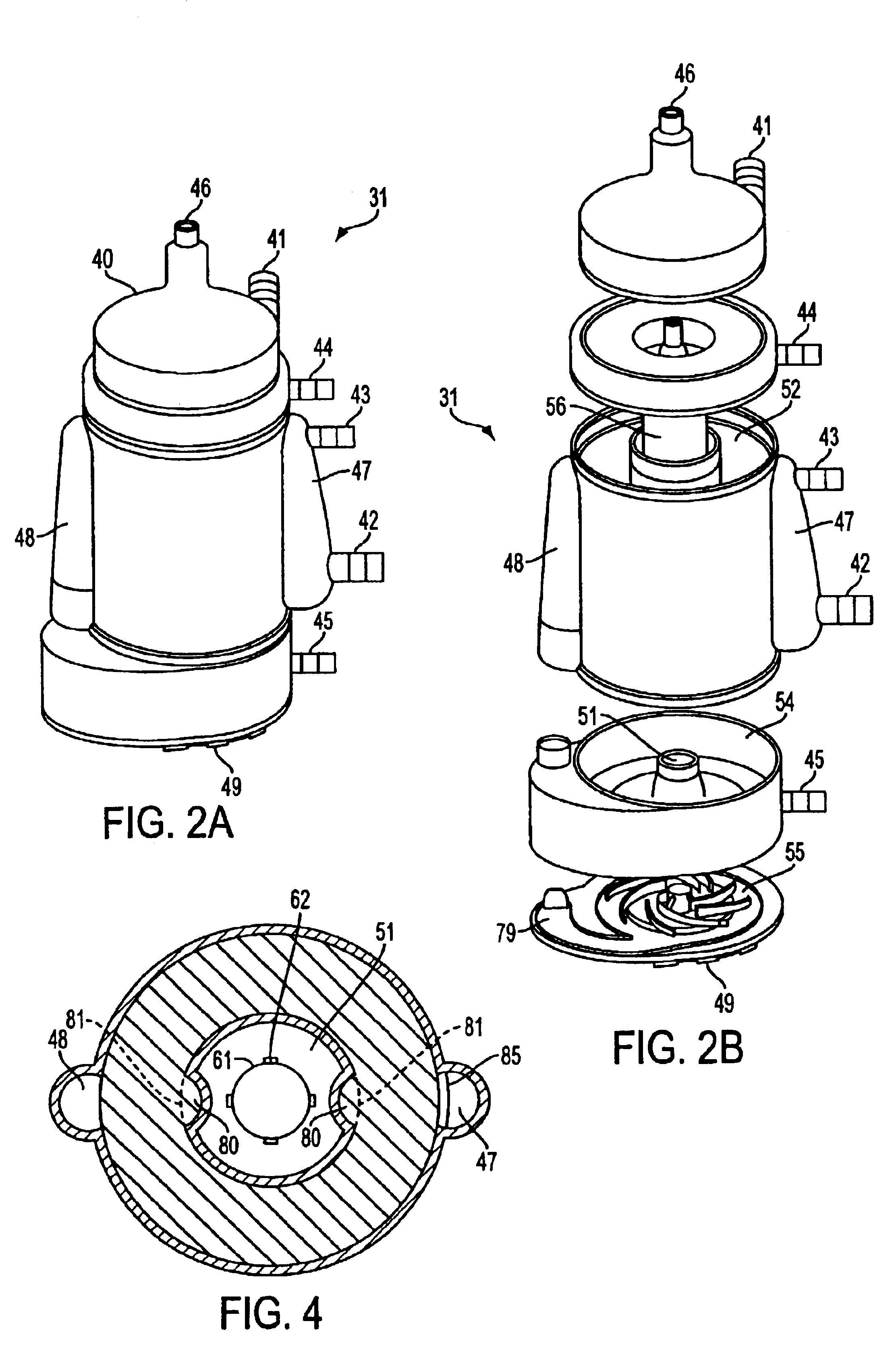 Integrated blood handling system having active gas removal system and methods of use