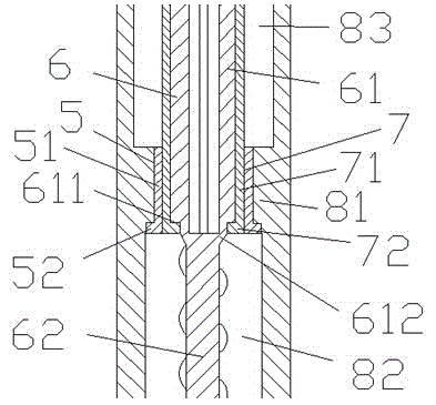 Hole digging machine realizing anchoring through being driven by air pressure cylinder