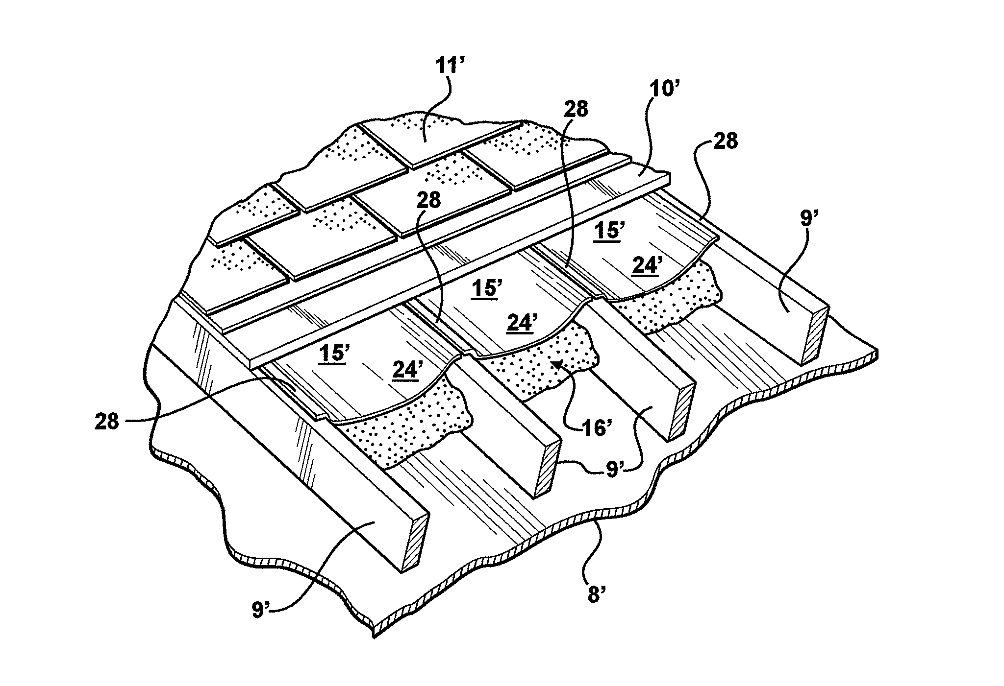 Radiant baffle/collector for roof construction and retrofit