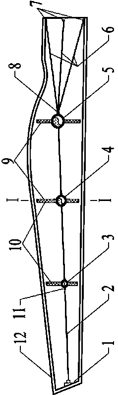 Spherical liquid vibration reduction device suitable for fan blade and installation method thereof