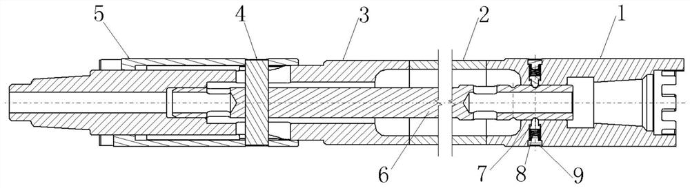 Jaw locking type positive and negative rotation drill pipe