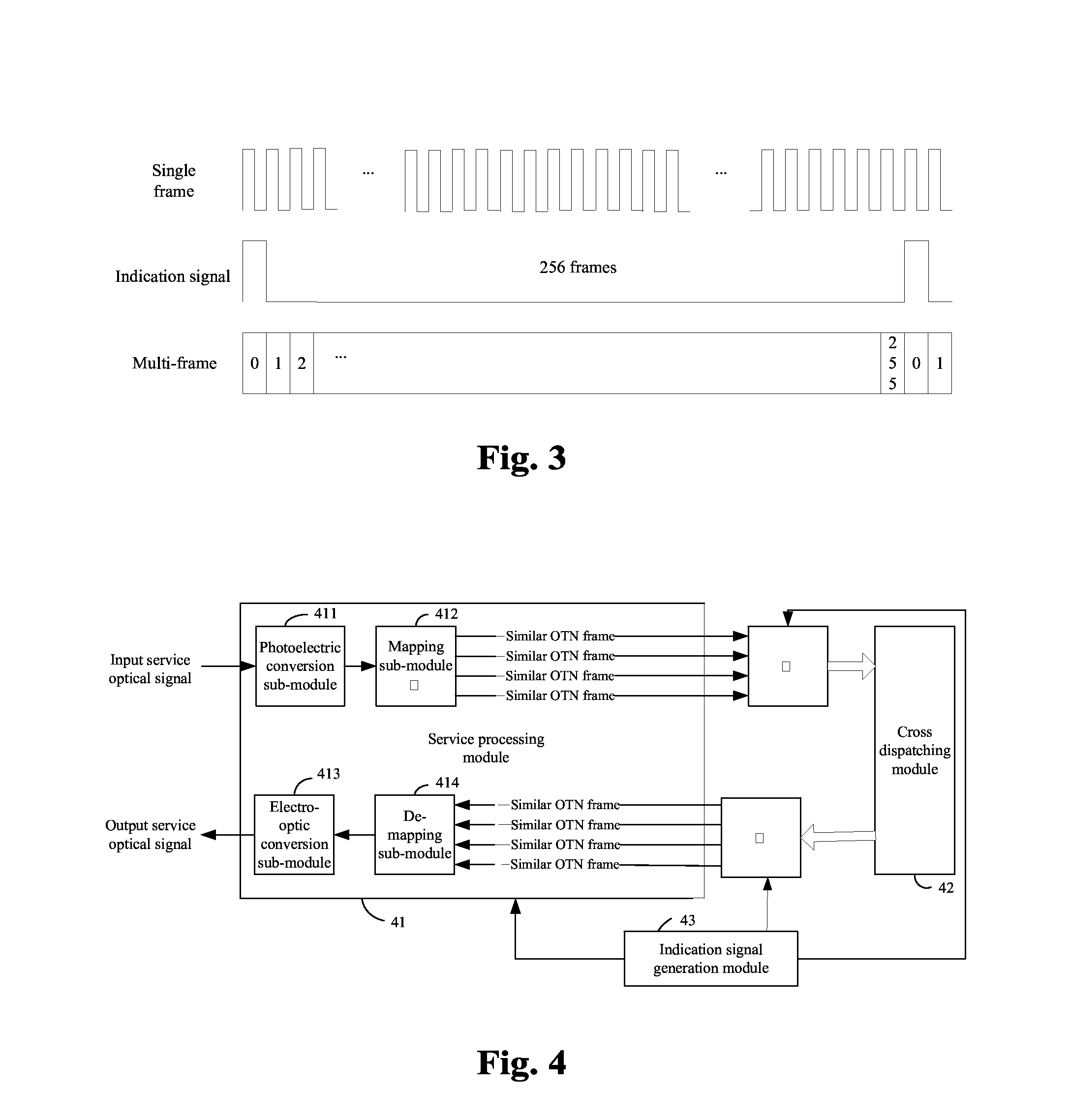 Method and apparatus for implementing frame header alignment and multi-frame zeroing