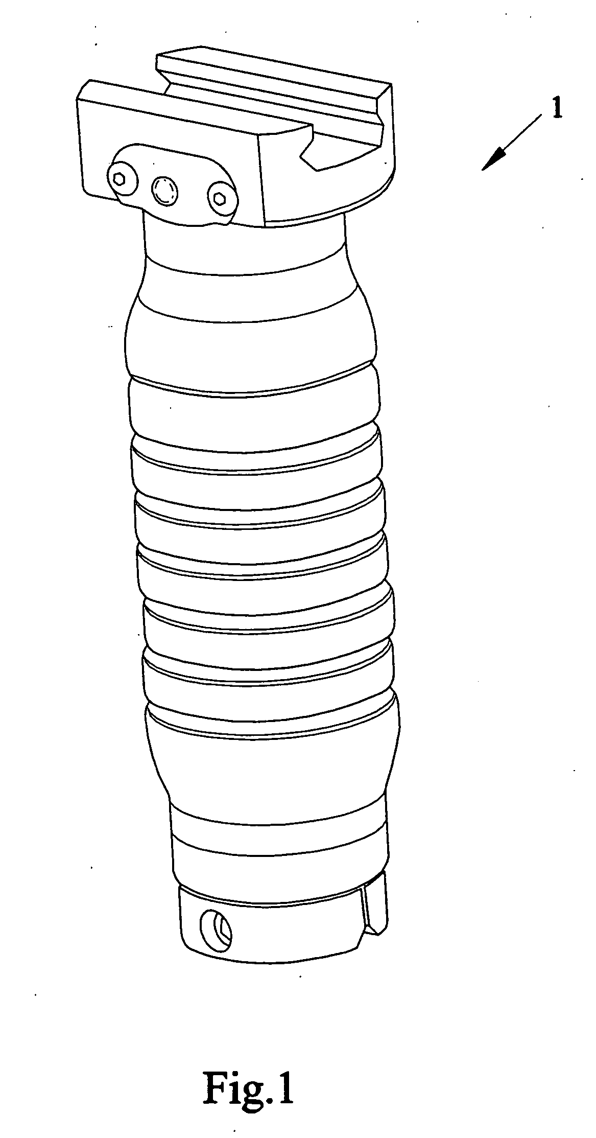 Vertical fore grip with bipod