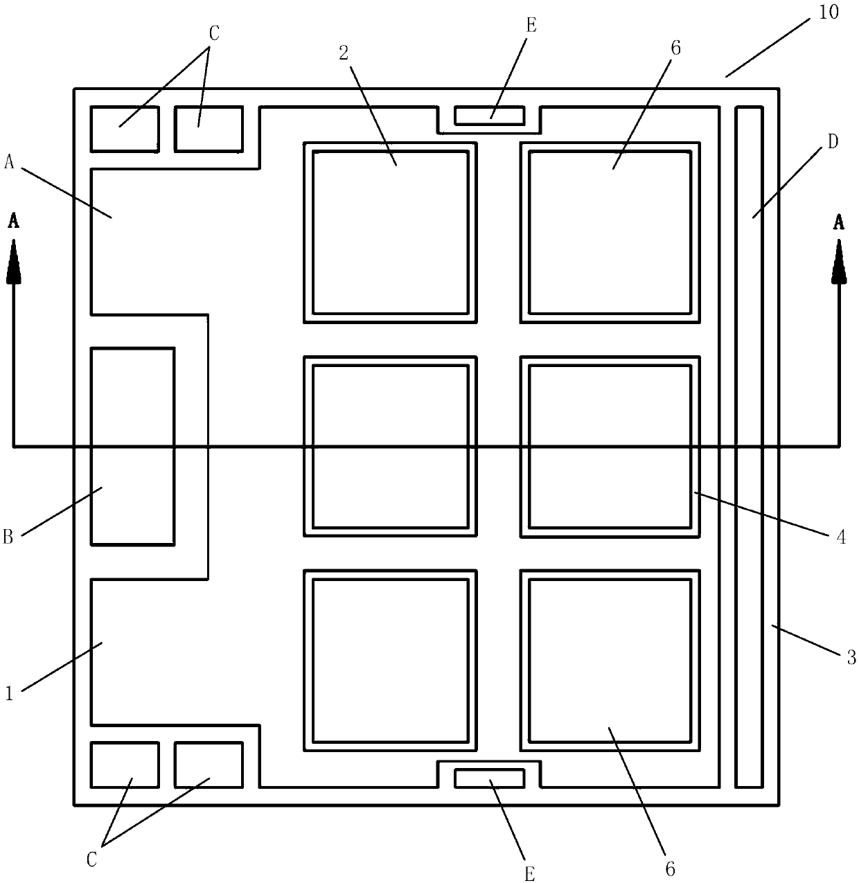 Ceramic lining plate of power module