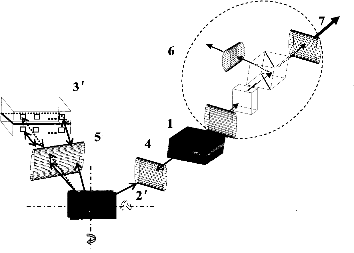 Array type outer cavity adjustable laser adopting passive waveguide gratings