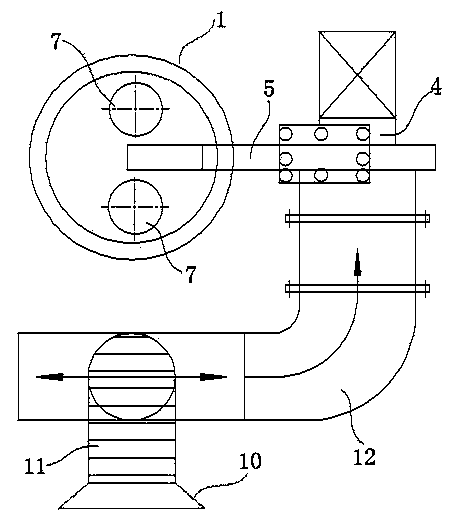 Single-fan welding fume absorption purifier