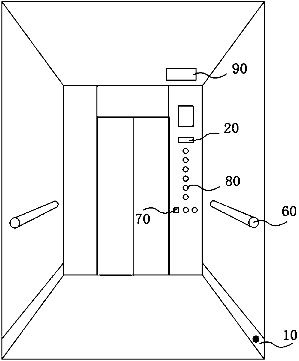 Elevator destination floor registering device