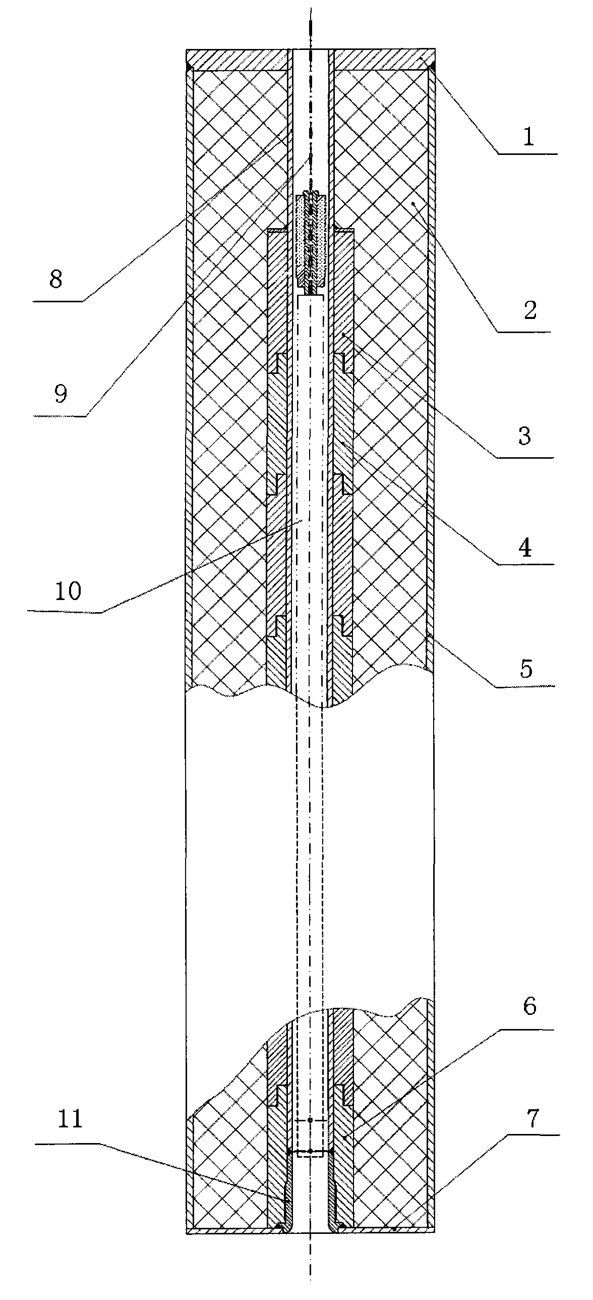 Barrel for radioactive substance container