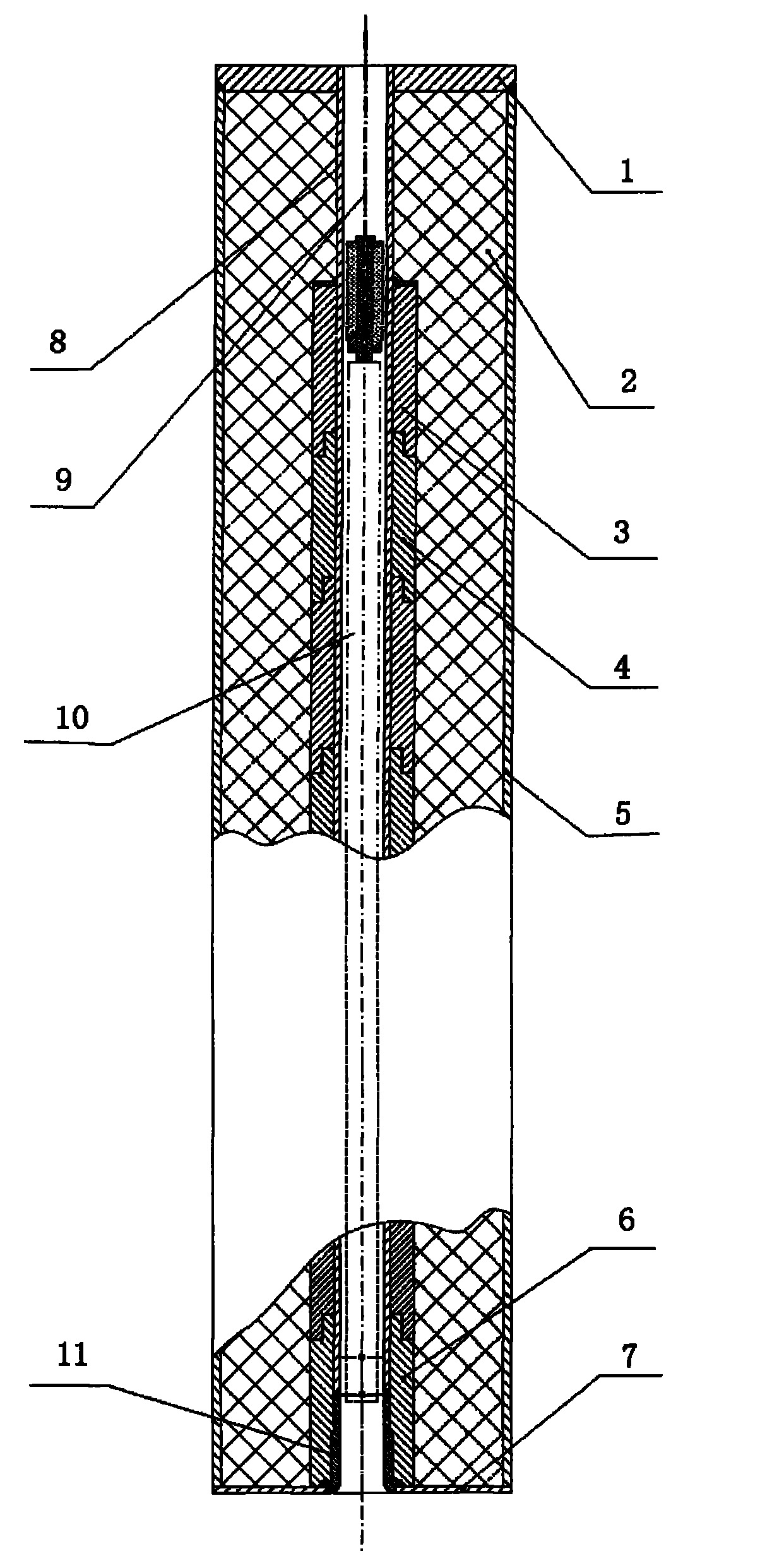 Barrel for radioactive substance container