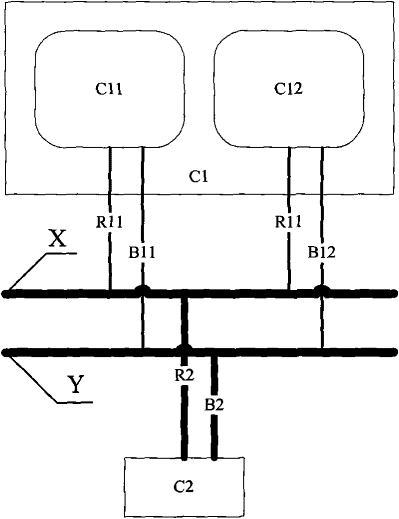 Method for communication of thermal backup redundant computer with other equipment by redundant network