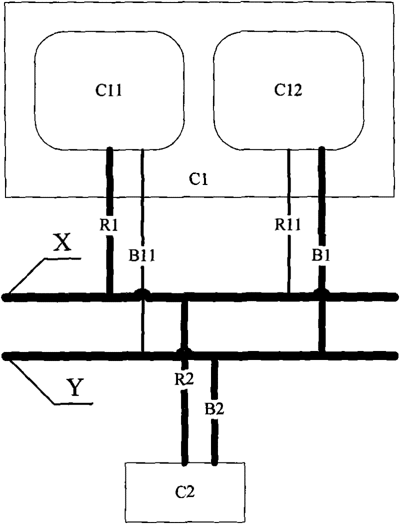 Method for communication of thermal backup redundant computer with other equipment by redundant network