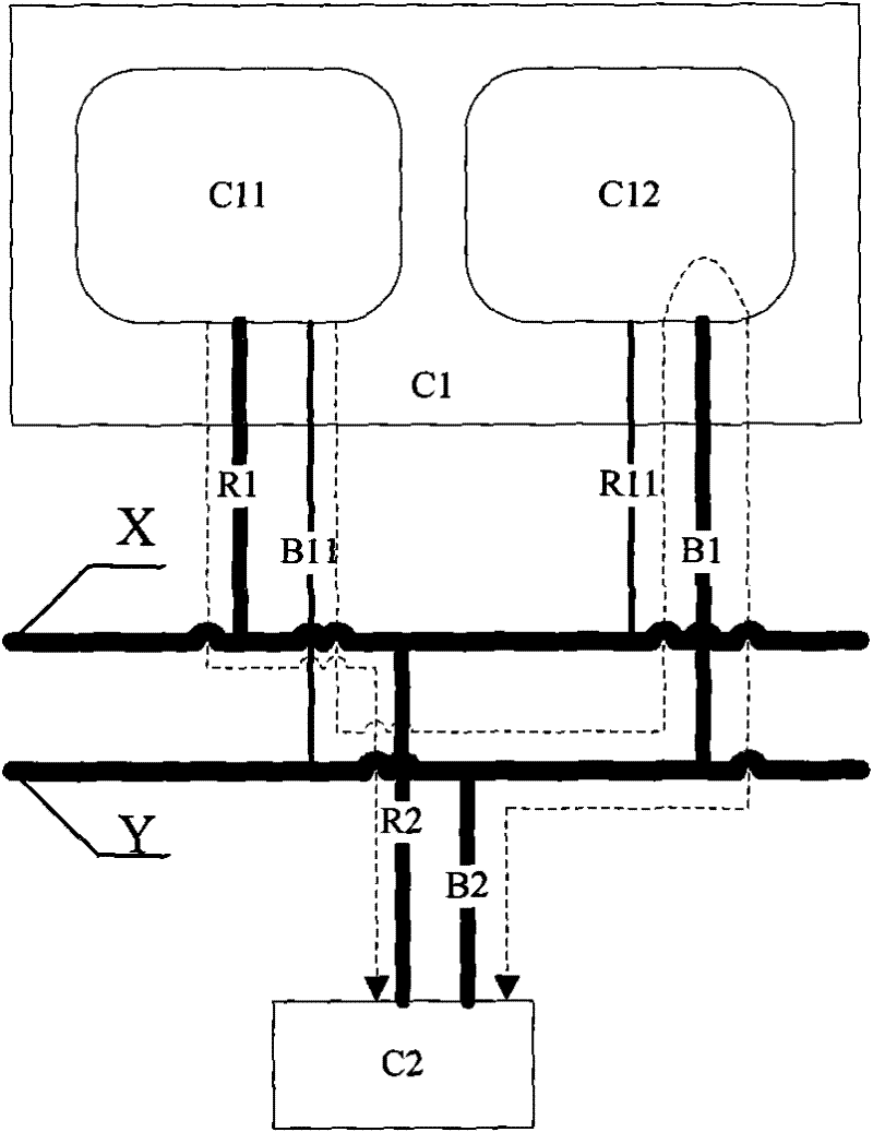 Method for communication of thermal backup redundant computer with other equipment by redundant network