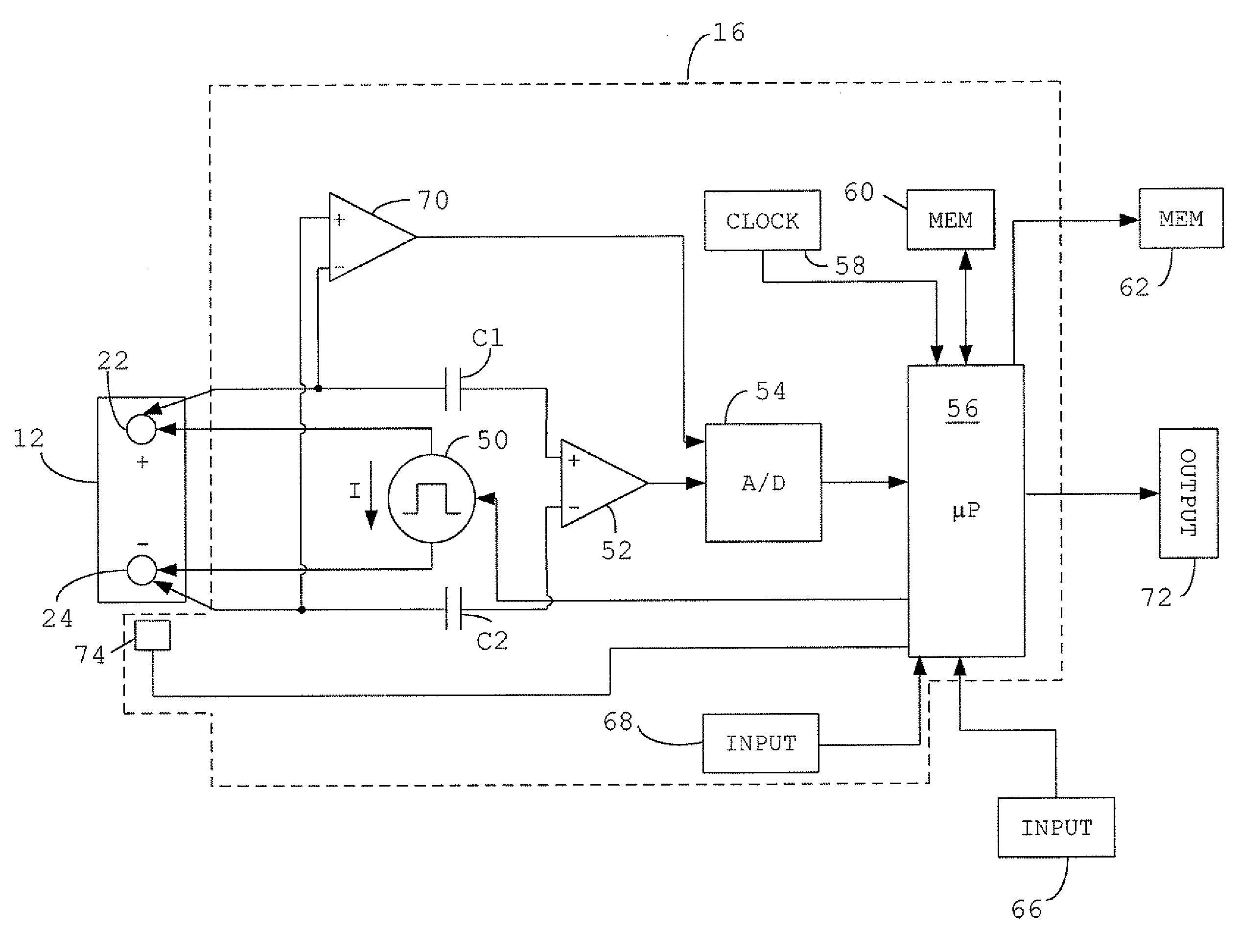 Electronic battery tester configured to predict a load test result based on open circuit voltage, temperature, cranking size rating, and a dynamic parameter