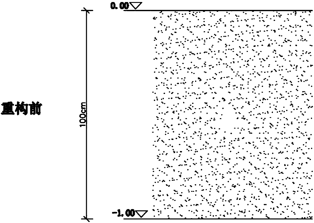 Method for organic reconstruction of soil body when paddy field is reclaimed