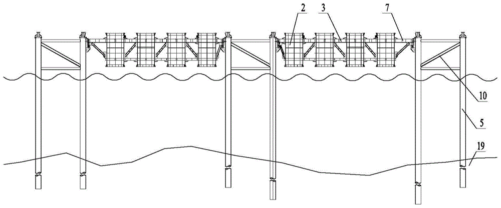 A stable structure and a drilling platform construction method based on the stable structure