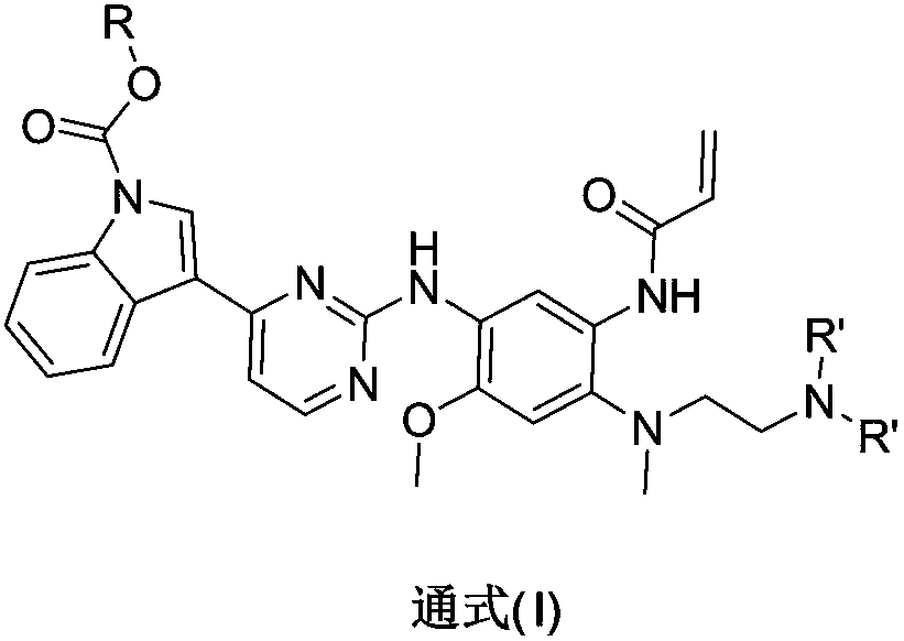 Indole-1-carbonate compound and preparation method and application thereof