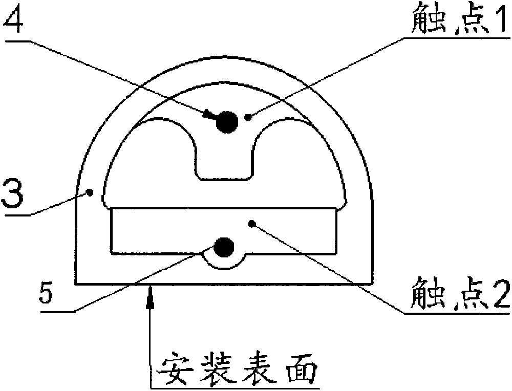 Flexible non-directional contact-type sensor