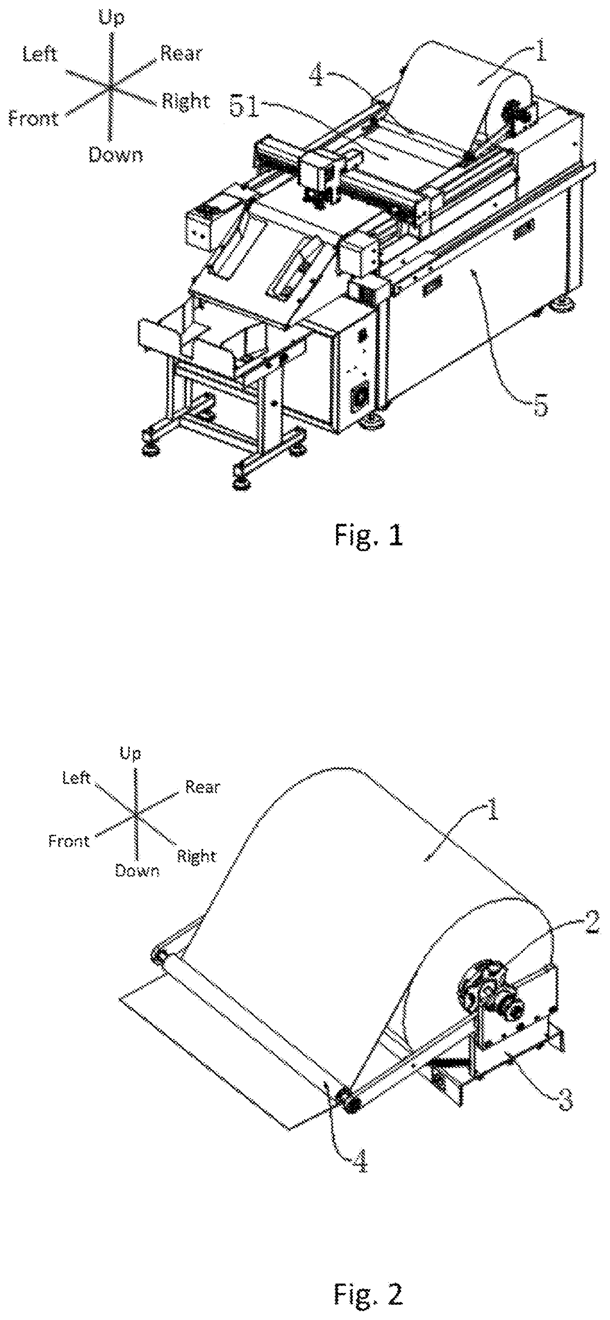 Coil feeding device and graphic machine thereof