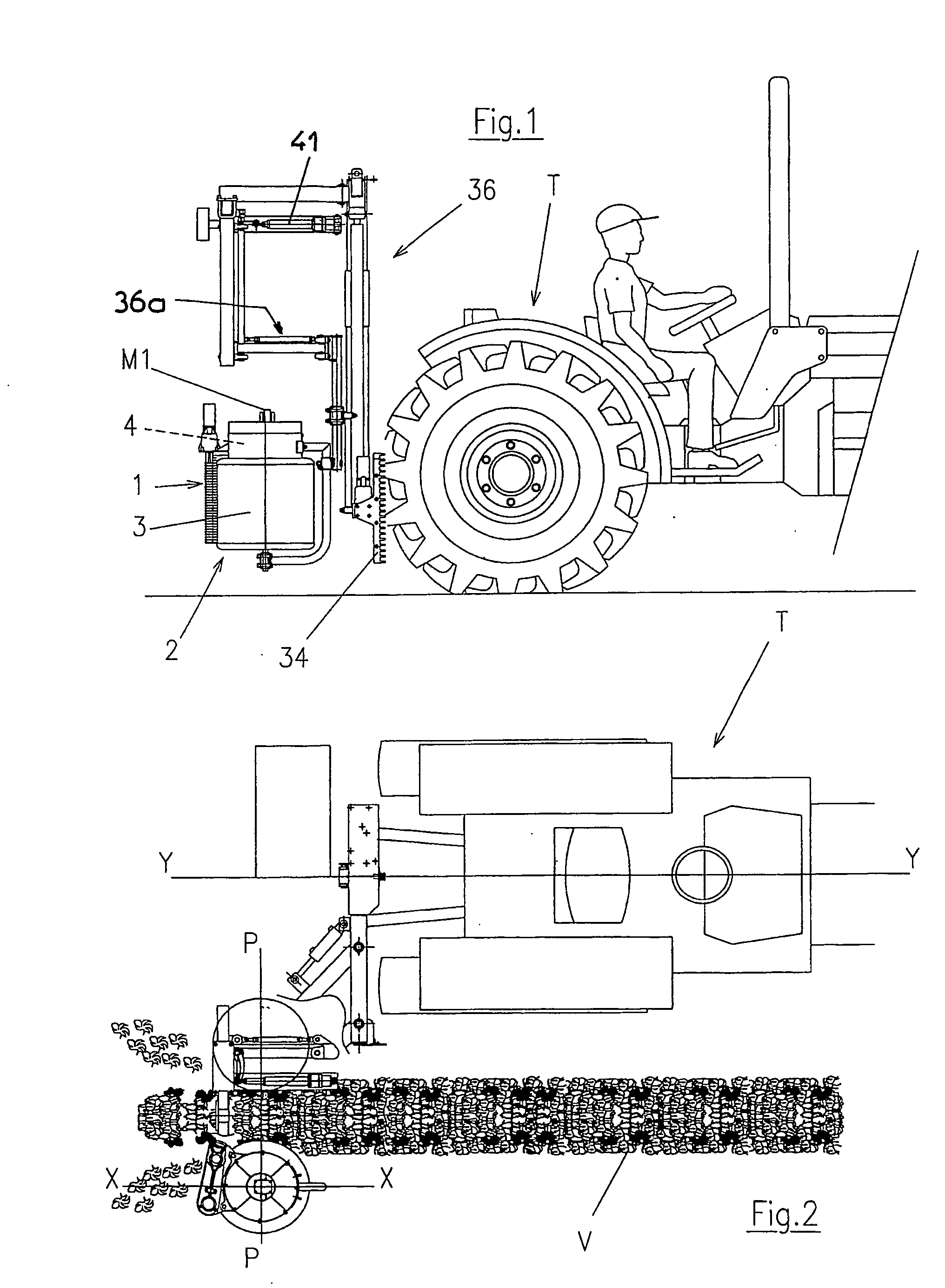 Leaf stripper, more particularly designed for selective vine leaf stripping