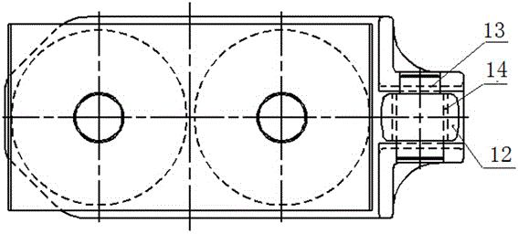 A long-travel constant contact elastic side bearing and vibration reduction method for railway freight cars