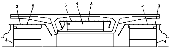 A double-sided spraying device and method for a high-speed rail prefabricated bridge