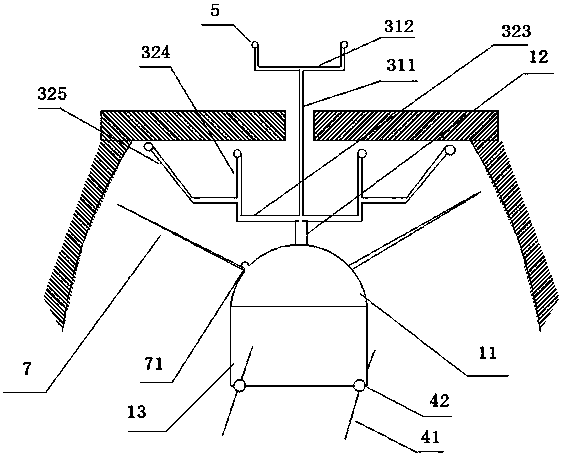 A double-sided spraying device and method for a high-speed rail prefabricated bridge