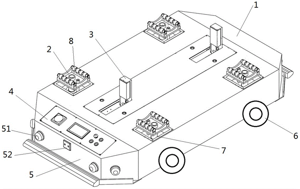 Wheel set carrying robot