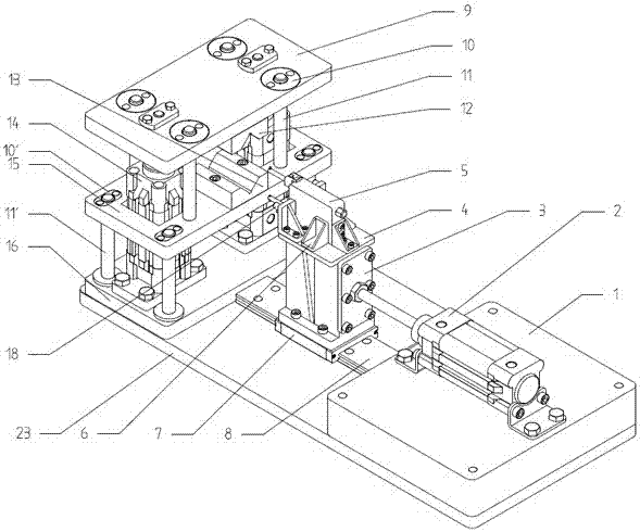 Flexible online measuring device for part diameter