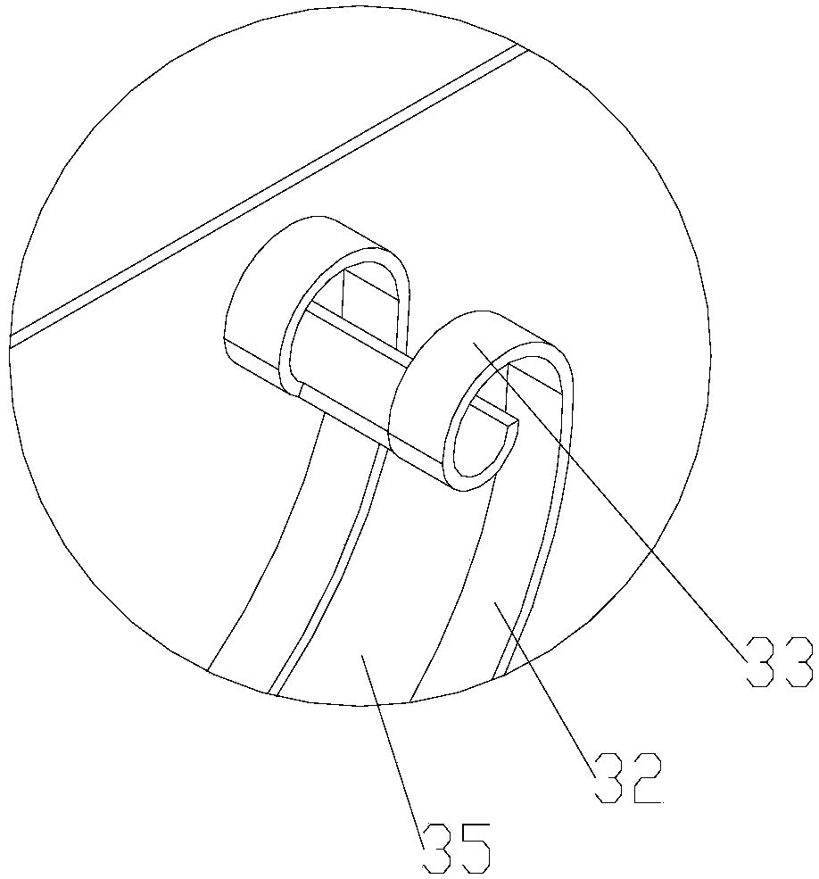 Single cantilever type gas sensor with curled structure and sensor array