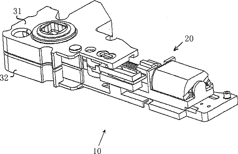 A device for mechanical guiding, a lock module and a lock device comprising such a device