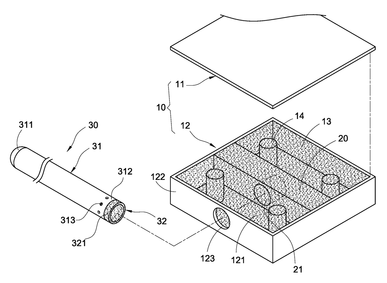 Vapor chamber and heat pipe combined structure