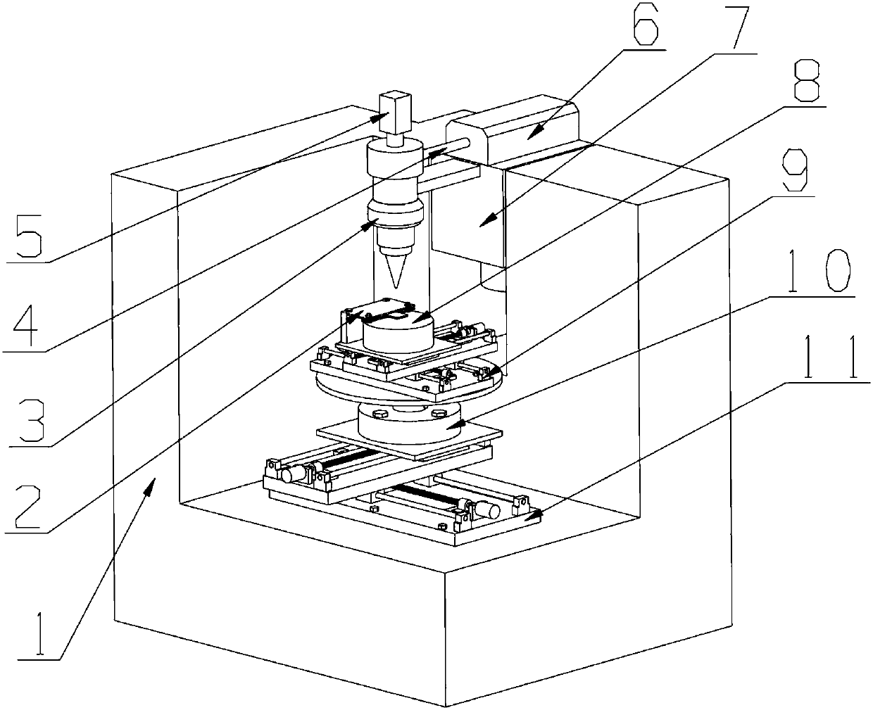 Laser spiral perforating device and device adopting eddying effect for assisting in heating