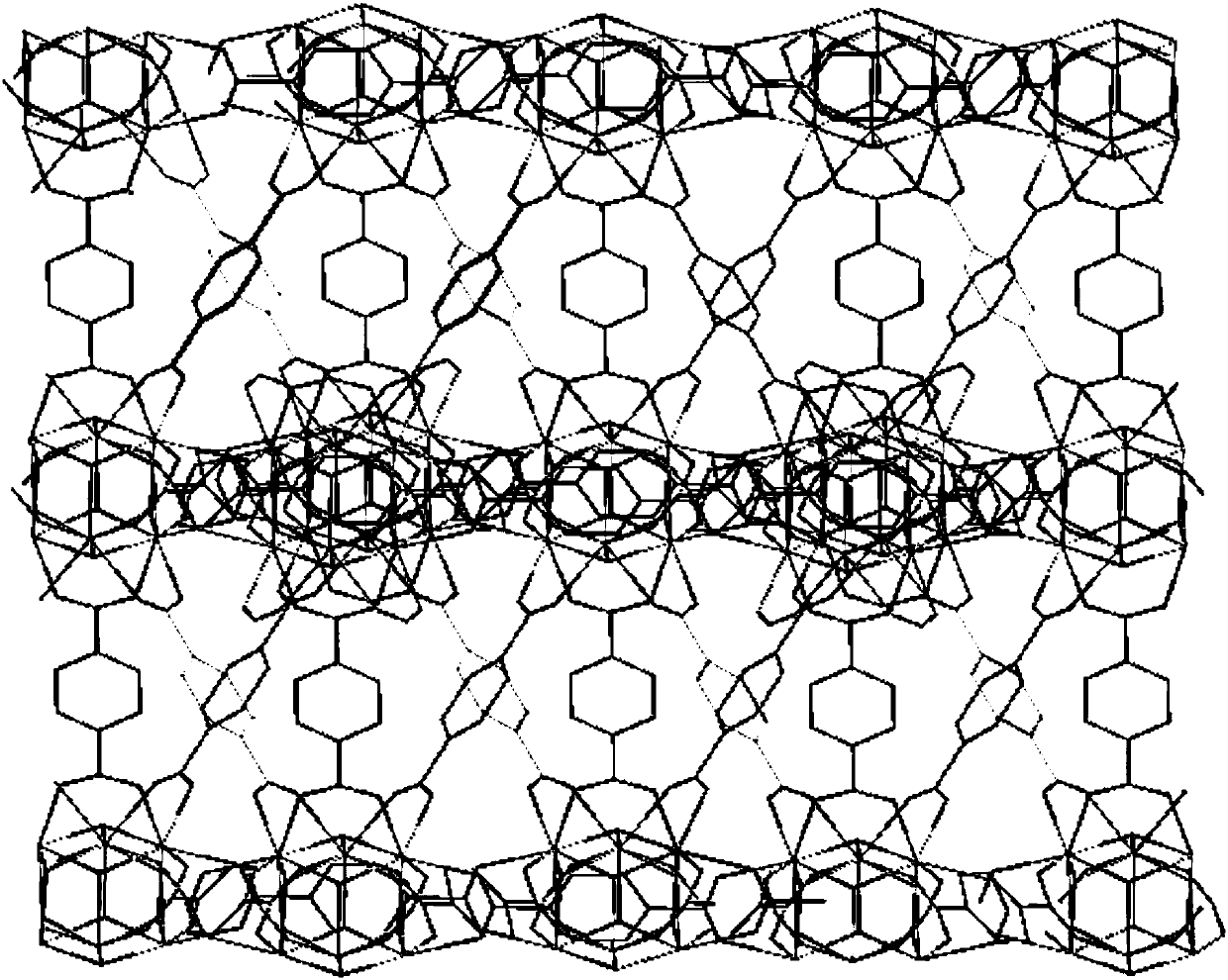 Hydrophobic zirconium-metal organic framework material and preparation method thereof